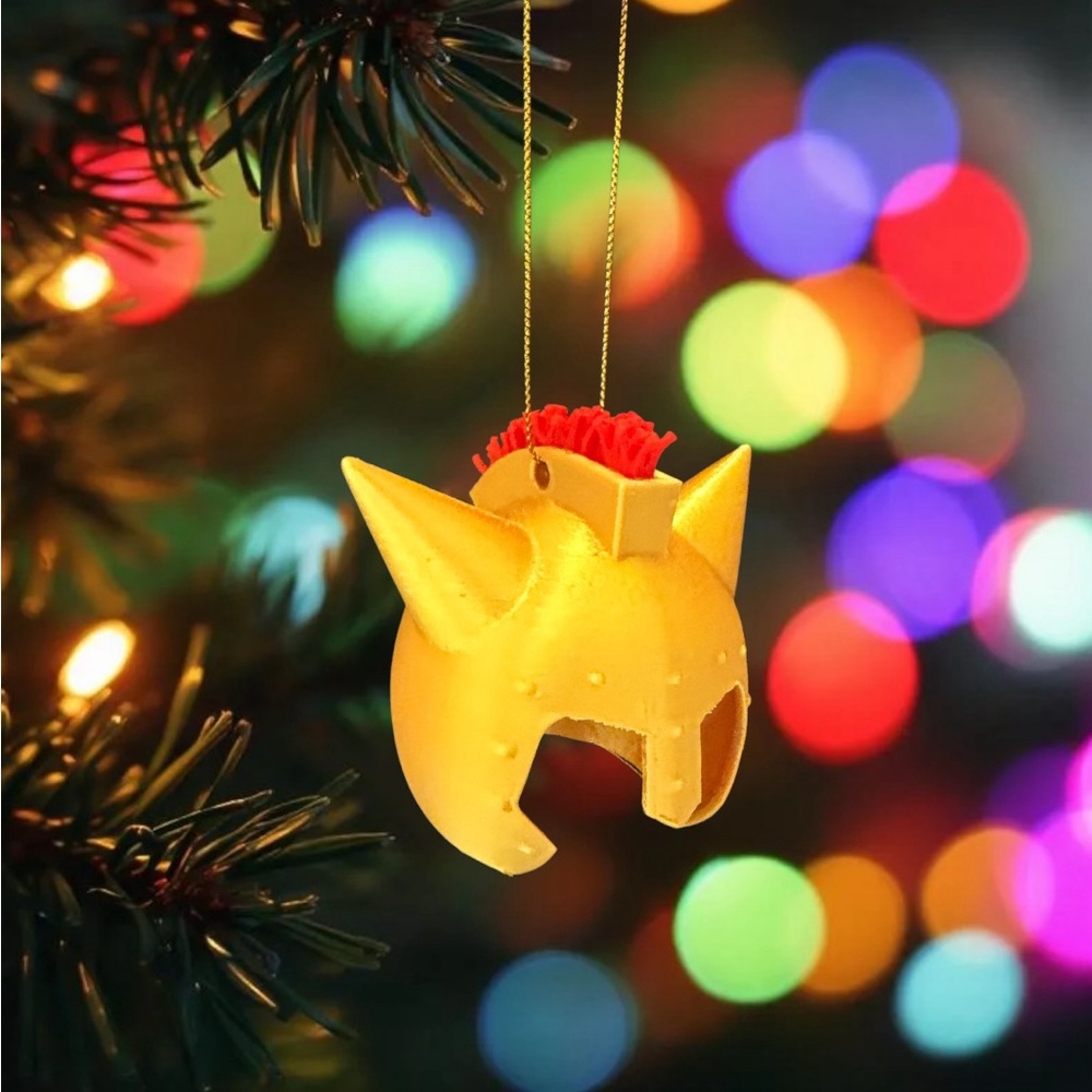 One Piece Gladiator Lucy Helmet Christmas Ornament – Anime Holiday Decor‎